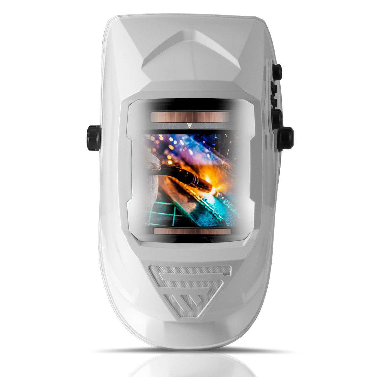 Stahlwerk ST-990 XW full automatic real color welding helmet with 3-in-1 function, white glossy