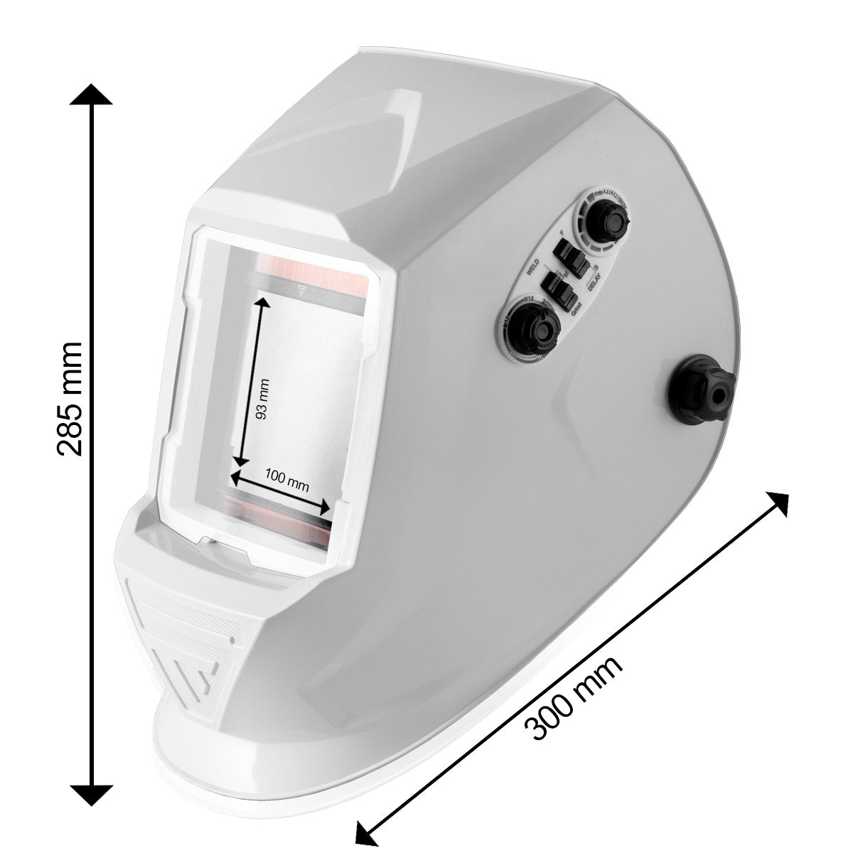 Stahlwerk ST-990 XW full automatic real color welding helmet with 3-in-1 function, white glossy