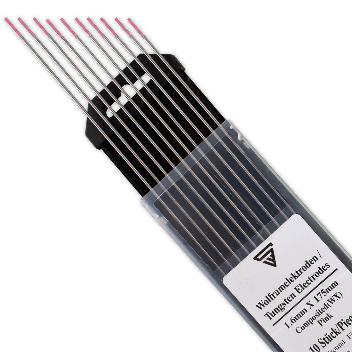 Steelworks tungsten electrodes / welding electrodes WX Pink 1.6 x 175 mm in the practical 10 set