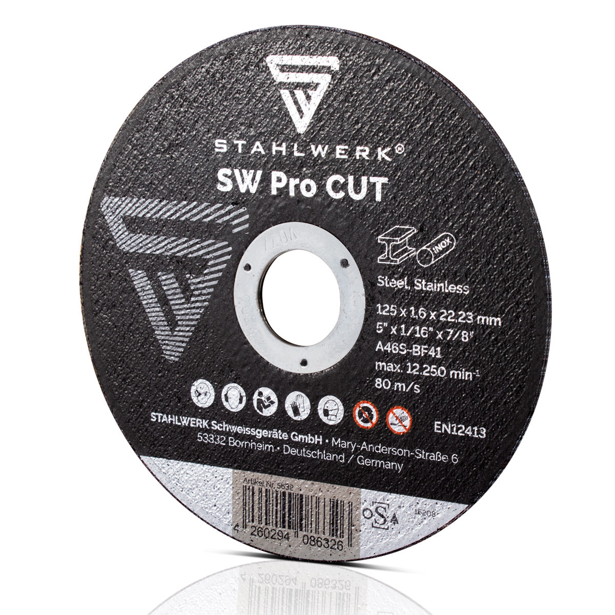 Acciaio di separazione disco SW Pro Cut Ø 125, 25 set